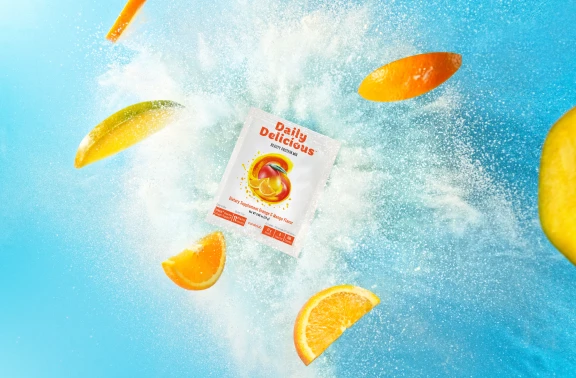 დეილი დელიშეს ბიუთი შეიკი ფორთოხალი-მანგო