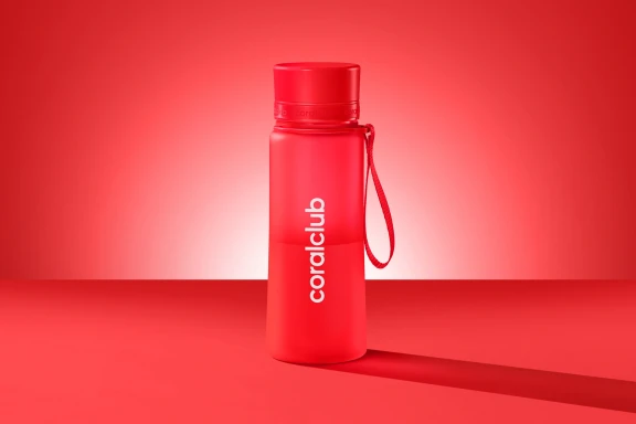 პლასტმასის ბოთლი coralclub